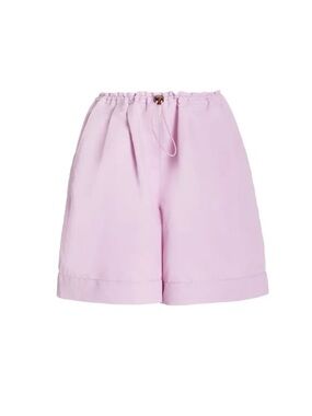 STAUD Lavender Drawstring Nylon Shorts